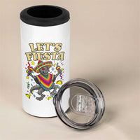 Funny Chupacabra Lets Fiesta 4 in 1 Can Cooler Tumbler Cinco De Mayo Gift