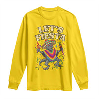 Funny Chupacabra Lets Fiesta Long Sleeve Shirt Cinco De Mayo Gift