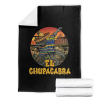 Funny Cinco De Mayo Cryptid Lover Gift Throw Blanket El Squatcho Dabbing