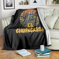 Funny Cinco De Mayo Cryptid Lover Gift Throw Blanket El Squatcho Dabbing