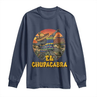 Funny Cinco De Mayo Cryptid Lover Gift Long Sleeve Shirt El Squatcho Dabbing