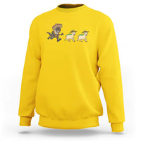 Funny Mexican Fiesta Gift Sweatshirt Chupacabra Chasing Taco Goat