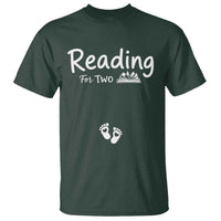 Pregnancy Announcement For Book Lovers T Shirt Reading For Two
