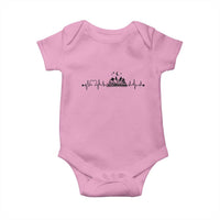 Bookaholic Heartbeat Graphic Baby Onesie Vintage Reader Lifeline Gift