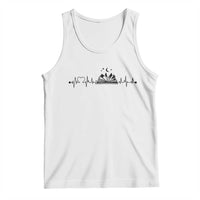 Bookaholic Heartbeat Graphic Tank Top Vintage Reader Lifeline Gift