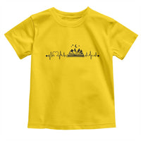Bookaholic Heartbeat Graphic Toddler T Shirt Vintage Reader Lifeline Gift