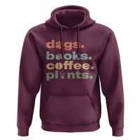 Funny Introvert Life Lover Hoodie Dogs Books Coffee And Plants