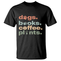 Funny Introvert Life Lover T Shirt Dogs Books Coffee And Plants