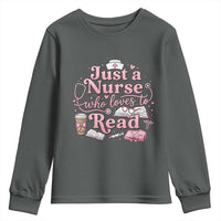 Just A Nurse Who Loves Reading Youth Sweatshirt Book Lover Nurse
