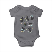 Bookish Black Cat Baby Onesie Funny Librarian Cat Lover Gift