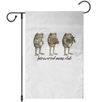 Introverted Moms Club Frog Graphic Garden Flag Funny Mothers Day Gift