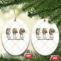 Introverted Moms Club Frog Graphic Ceramic Ornament Funny Mothers Day Gift