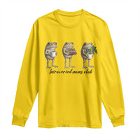 Introverted Moms Club Frog Graphic Long Sleeve Shirt Funny Mothers Day Gift