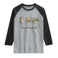 Introverted Moms Club Frog Graphic Raglan Shirt Funny Mothers Day Gift