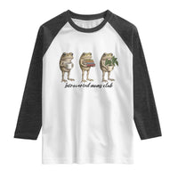 Introverted Moms Club Frog Graphic Raglan Shirt Funny Mothers Day Gift