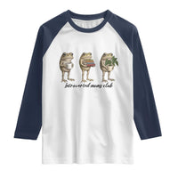 Introverted Moms Club Frog Graphic Raglan Shirt Funny Mothers Day Gift