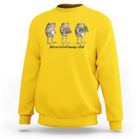 Introverted Moms Club Frog Graphic Sweatshirt Funny Mothers Day Gift