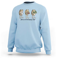 Introverted Moms Club Frog Graphic Sweatshirt Funny Mothers Day Gift