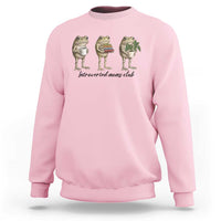 Introverted Moms Club Frog Graphic Sweatshirt Funny Mothers Day Gift