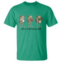 Introverted Moms Club Frog Graphic T Shirt Funny Mothers Day Gift