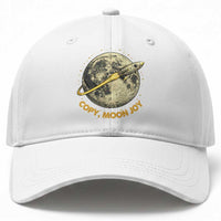 Copy Moon Joy Space Lover Lunar Mission Baseball Cap Astronaut Sci Fi Graphic