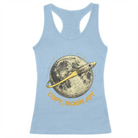 Copy Moon Joy Space Lover Lunar Mission Racerback Tank Top Astronaut Sci Fi Graphic