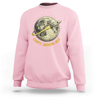 Copy Moon Joy Space Lover Lunar Mission Sweatshirt Astronaut Sci Fi Graphic
