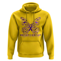 Alzheimers Awareness Butterfly Support Gift Hoodie Her Fight Our Fight