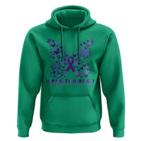 Alzheimers Awareness Butterfly Support Gift Hoodie Her Fight Our Fight