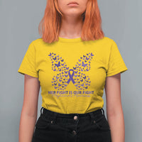 Alzheimers Awareness Butterfly Support Gift T Shirt For Women Her Fight Our Fight