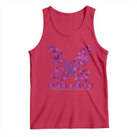 Alzheimers Awareness Butterfly Support Gift Tank Top Her Fight Our Fight