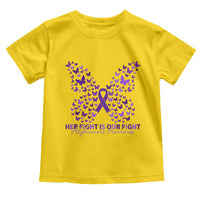 Alzheimers Awareness Butterfly Support Gift Toddler T Shirt Her Fight Our Fight
