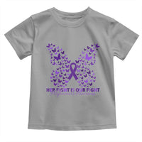 Alzheimers Awareness Butterfly Support Gift Toddler T Shirt Her Fight Our Fight