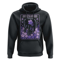 Elephant Alzheimers Purple Floral Support Hoodie You May Not Remember But I Will Never Forget
