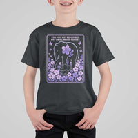 Elephant Alzheimers Purple Floral Support T Shirt For Kid You May Not Remember But I Will Never Forget