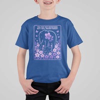 Elephant Alzheimers Purple Floral Support T Shirt For Kid You May Not Remember But I Will Never Forget