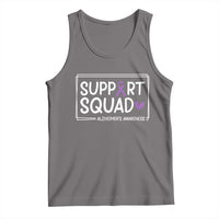 Support Squad Alzheimers Tank Top Purple Ribbon Hope Strength Love