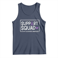 Support Squad Alzheimers Tank Top Purple Ribbon Hope Strength Love