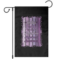 Purple Ribbon Alzheimers Caregiver Squad Gift Garden Flag In This Family We Support Together