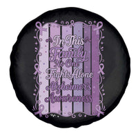 Purple Ribbon Alzheimers Caregiver Squad Gift Spare Tire Cover In This Family We Support Together