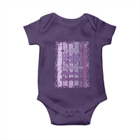 Purple Ribbon Alzheimers Caregiver Squad Gift Baby Onesie In This Family We Support Together
