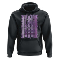 Purple Ribbon Alzheimers Caregiver Squad Gift Hoodie In This Family We Support Together