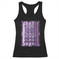 Purple Ribbon Alzheimers Caregiver Squad Gift Racerback Tank Top In This Family We Support Together