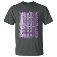 Purple Ribbon Alzheimers Caregiver Squad Gift T Shirt In This Family We Support Together