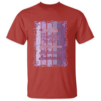 Purple Ribbon Alzheimers Caregiver Squad Gift T Shirt In This Family We Support Together