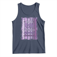 Purple Ribbon Alzheimers Caregiver Squad Gift Tank Top In This Family We Support Together