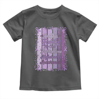Purple Ribbon Alzheimers Caregiver Squad Gift Toddler T Shirt In This Family We Support Together