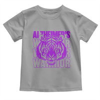Alzheimer's Warrior Toddler T Shirt Purple Tiger Ribbon Support Graphic