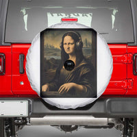 Funny Mona Lisa Bass Face Spare Tire Cover Vintage DJ Producer Music Lover Gift