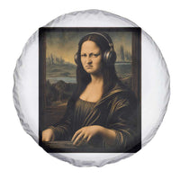 Funny Mona Lisa Bass Face Spare Tire Cover Vintage DJ Producer Music Lover Gift